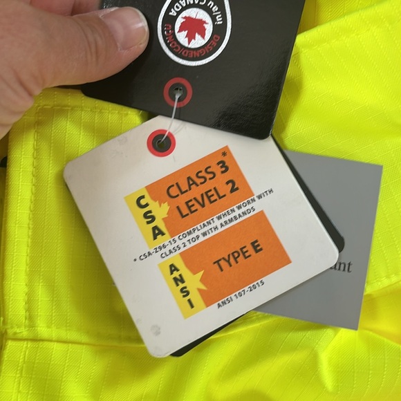 NWT Tough Duck Hi Vis Rain Coat - Picture 4 of 10